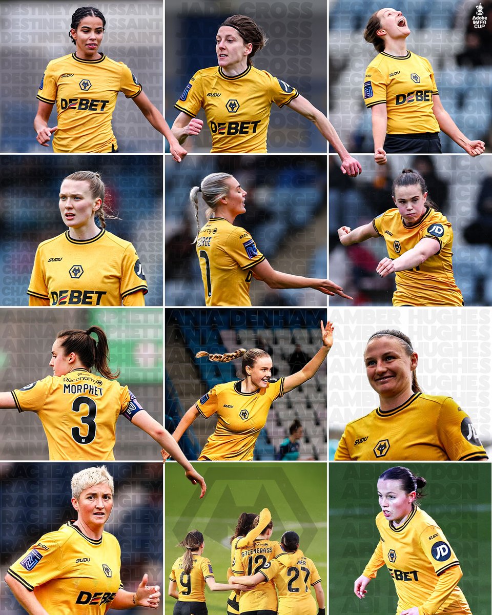 Adobe Women's FA Cup (@adobewfacup) on Twitter photo A proper team effort 💛
<a href="/WolvesWomen/">Wolves Women FC</a> have had eleven different goalscorers in their #AdobeWomensFACup journey so far! A proper team effort 💛
<a href="/WolvesWomen/">Wolves Women FC</a> have had eleven different goalscorers in their #AdobeWomensFACup journey so far!