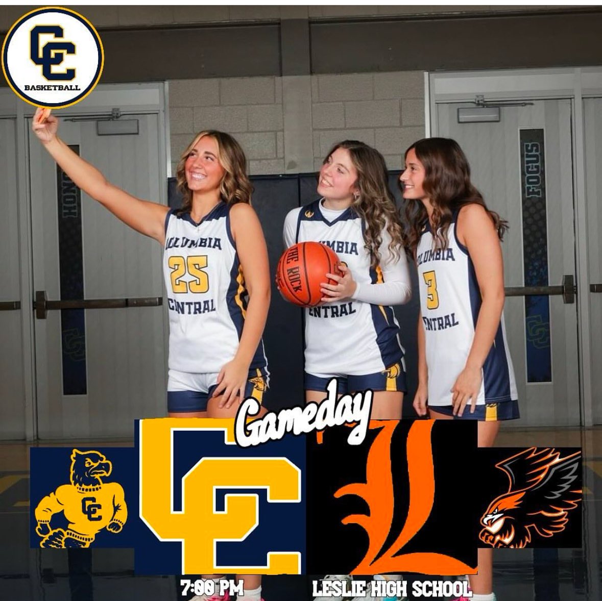 Game day at Leslie. JV starts at 5:30, Varsity at 7:00. Come cheer these ladies on.
