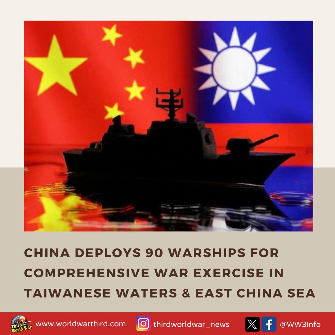 WW3Info's tweet image. #WW3: President Lai visited Palau, Marshall Islands, Hawaii, &amp;amp; Guam, asserting Taiwan's resolve against China's attempts to annex it. In response, #China's set for large-scale #MilitaryExercise in #EastChinaSea, deploying 90 warships. #Taiwan issued a high alert to armed forces.