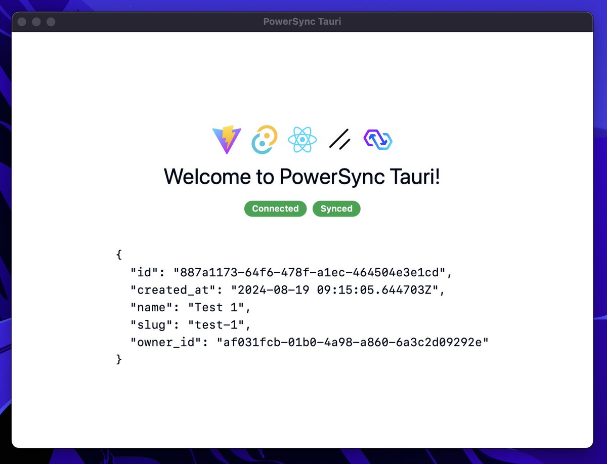 PowerSync tweet media