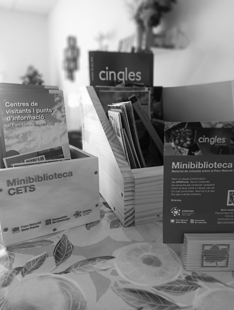 La mini biblioteca ja està a casa. Gràcies #PNPorts per la iniciativa! Ara ja podem dir que som empresa CETS al Parc Natural dels Ports i empresa Marca Parcs al Parc Natural de la Tinença de Benifassà.