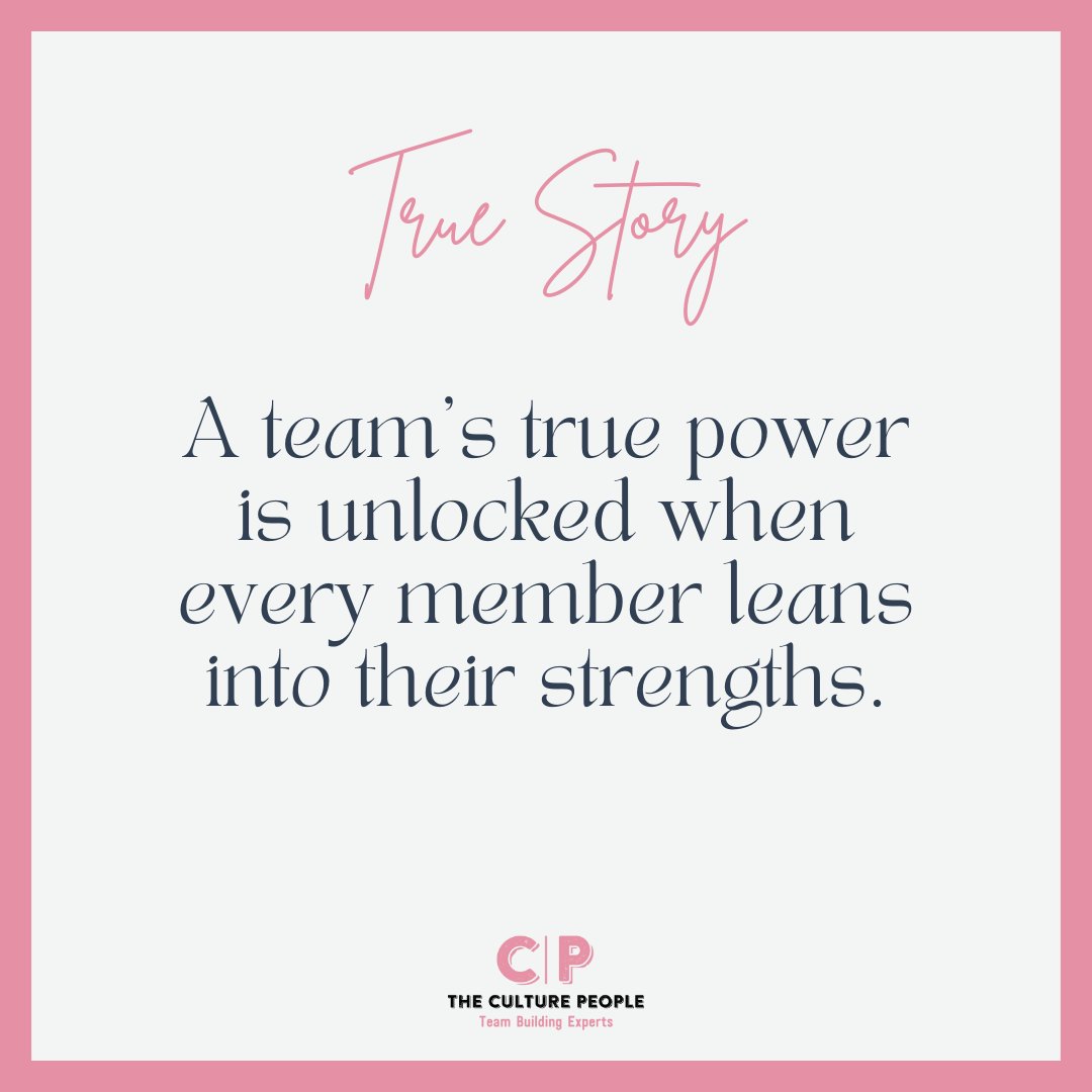 Discovering and applying individual strengths can transform team dynamics!