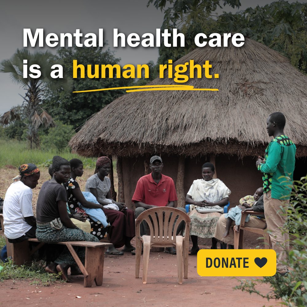 Globally, 1 in 8 people suffer from mental health illnesses, yet in low-resource settings, over 80% lack access to the care they need. We’re closing this gap.

Together, let's create a world where everyone has access to the quality mental health care they need. #mentalhealth