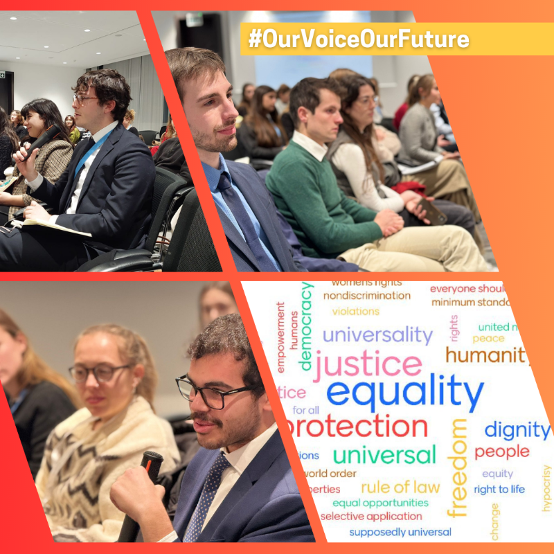 EU_UNGeneva's tweet photo. 🌎 Our Rights. Our Future. Right Now. 🌎
As we mark #HumanRightsDay we invited Deputy High Commissioner @NadaNashif to discuss with trainees of International Geneva the importance of human rights for a fair & just future.
#StandUp4HumanRights #InterNconnected #OurVoiceOurFuture