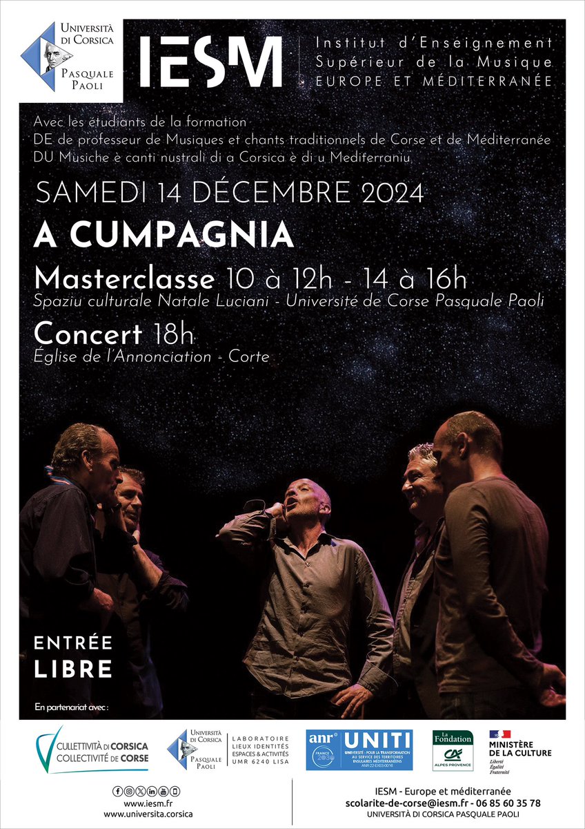 Una stonda d’amparera ma dinù di piacè per i nostri studianti stu sabbatu 14 di dicembre ! #IESM #musica #cantu #univcorse 

studia.universita.corsica/plugins/actu/a…