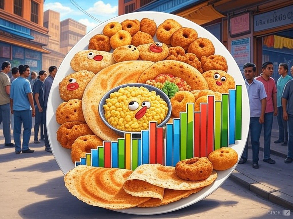 pratikk's tweet photo. SPICY INDIAN STREET FOOD & INDIAN STOCK MARKET

What if the stock market was a spicy Indian street food? Here's how different trends and stocks would translate:

#StockMarketStreetFood #TradingWithTaste #Nifty50 #BankNifty #MomentumTrading #OptionsTrading #TechnicalAnalysis #IndianStockMarket