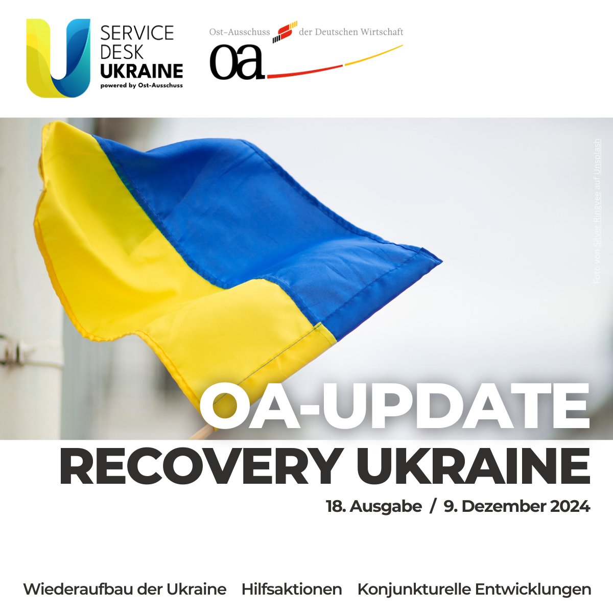 𝐔𝐩𝐝𝐚𝐭𝐞 𝐑𝐞𝐜𝐨𝐯𝐞𝐫𝐲 𝐔𝐤𝐫𝐚𝐢𝐧𝐞 - Aktuelle Entwicklungen und Chancen für den Wiederaufbau: lnkd.in/ebf_2dD2

Morgen in #Berlin: 7. Deutsch-Ukraine Wirtschaftsforum ost-ausschuss.de/de/7-deutsch-u… #Ukraine #DeutscheWirtschaft