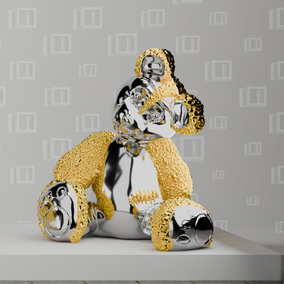 Xulemmx's tweet image. My Secret Comfort is a work by me, Xu Lemm, created to evoke the sense of warmth and security that a teddy bear can provide.
.
.
#xulemm
#naturesecrets
#secretsofnature
#artcollector