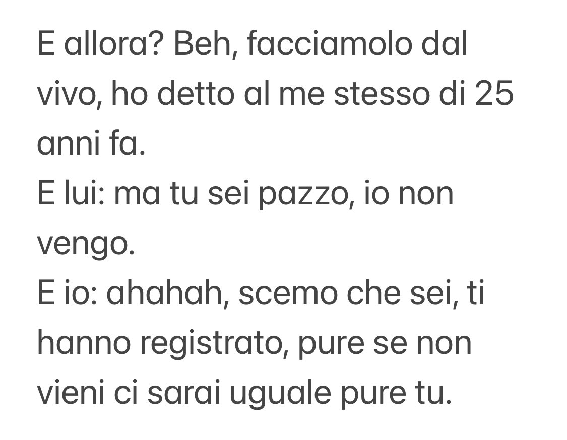 massimcoppola's tweet photo. Rifare brand:new.

Si, ma come? In Tv?  
No, la Tv è morta.
Sui social?  
No, sono cose per giovani, ci vuole il fisico.

E allora? https://t.co/AydGSFUvlp