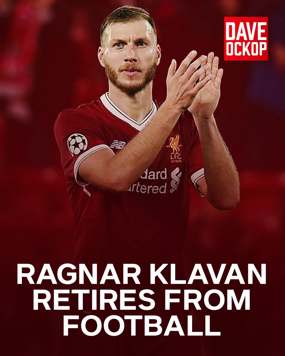 DaveOCKOP's tweet photo. Ragnar Klavan has announced his retirement from football after 24 years as a pro. Congratulations to him. Many fine appearances in a Liverpool shirt. https://t.co/50MT62QW6E