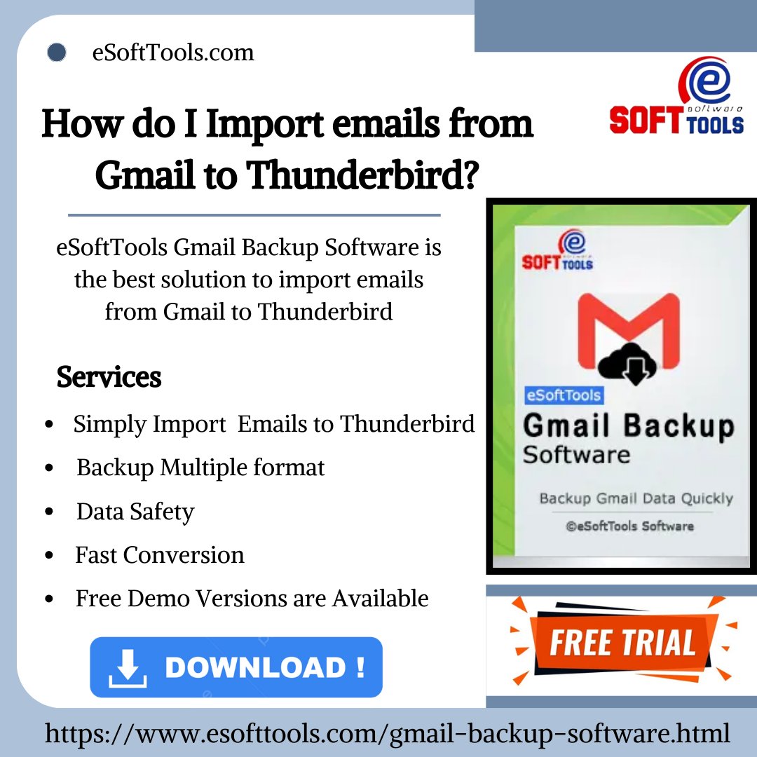 esofttools's tweet image. How do I Import emails from Gmail to Thunderbird?

eSoftTools Gmail Backup Software is the best software to import emails from Gmail to Thunderbird.

Visit more- sites.google.com/view/import-em…

#gmailemailbackupsoftware #takegmailemailbackup #gmailemailbackuptopst