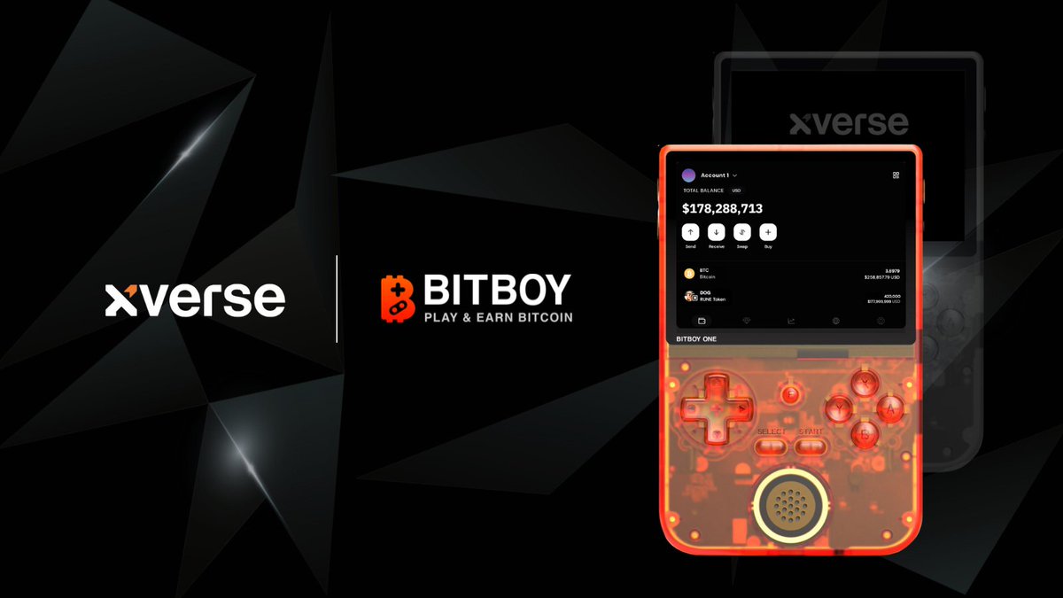 BitBoy x Xverse Wallet — The Ultimate Fusion of Gaming and Digital Asset  Control 🎮🔐 Get ready to unlock the next level! BitBoy now integrates with  Xverse Wallet @XverseApp, bringing seamless asset