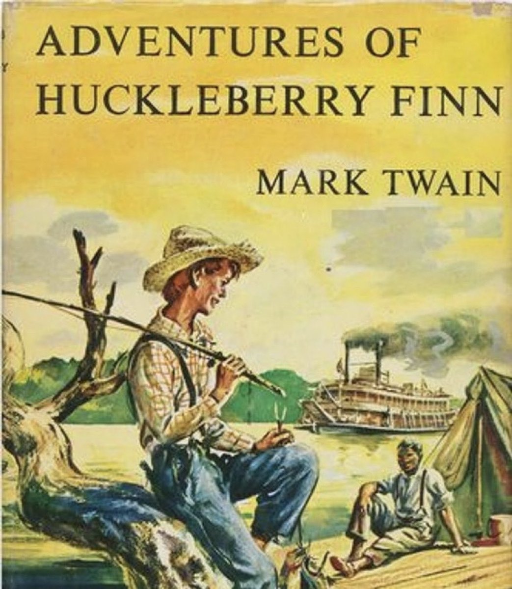CortesSteve's tweet photo. Good morning!

Today in 1884, Huckleberry Finn was published by Mark Twain.

Often referred to as “the great American novel,” it solidified Twain’s position as the father of American literature. https://t.co/SVhCZMbtf5