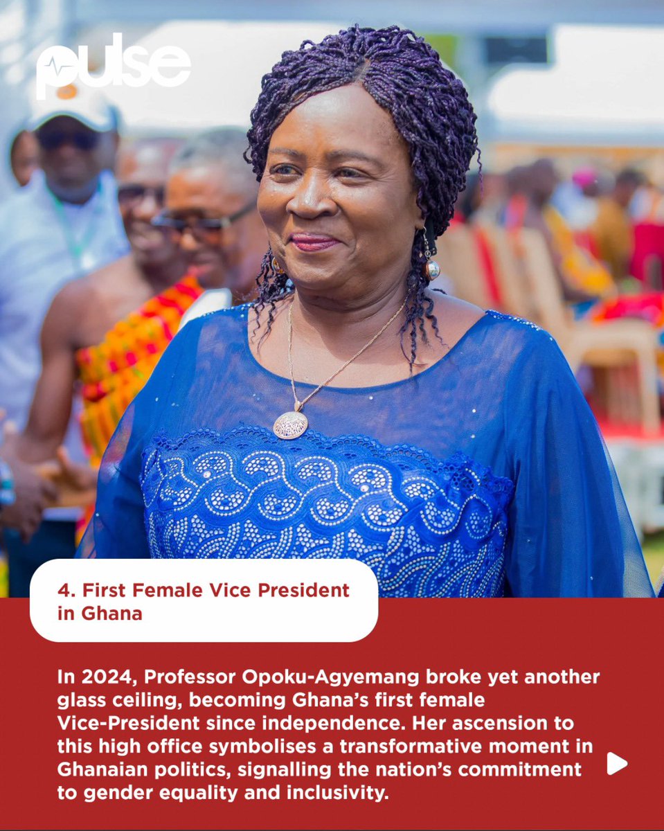 PulseGhana's tweet photo. | Here are all the things Jane Naana Opoku-Agyemang was the first female to achieve
#PulseElectionWatch
#CountedBytheYouth
#PulseElections2024
#Election2024 https://t.co/lGuISizcp9
