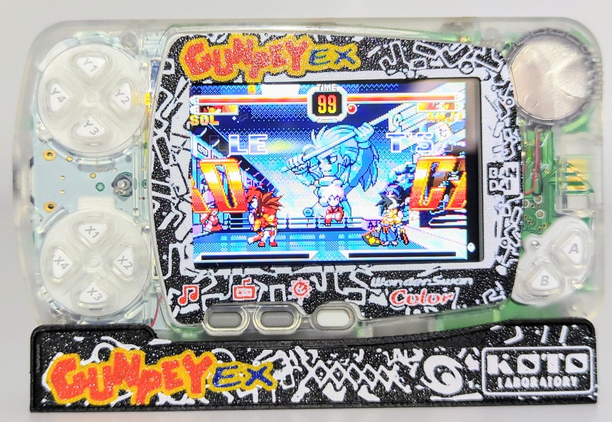 Clive_Frog_2_0's tweet photo. Another faceplate and stand done.
#Gunpey
#Wonderswan https://t.co/1ZbdUAsBZx