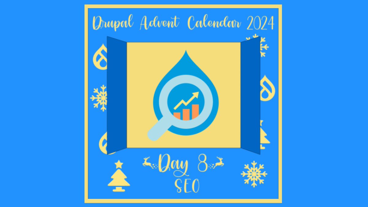 thedroptimes's tweet image. Day 8 of the Drupal Advent Calendar: SEO in the Spotlight!
@lostcarpark showcases the SEO power of Drupal Starshot, featuring tools for meta-tags, sitemaps, Robots.txt, & the SEO Checklist module. #DrupalAdvent #SEO #DrupalStarshot
bit.ly/49xr5Tr