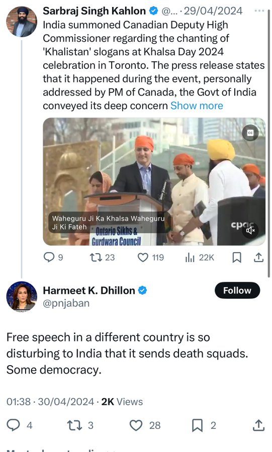 SridharSrikumar's tweet photo. @vaibhavUP65 @realDonaldTrump @pnjaban Vile hatred towards Hindus &amp; Modi. Hope her boss is aware of her closet Khalistan terror sympathies @PamBondi @Kash_Patel @DonaldJTrumpJr @TrumpWarRoom https://t.co/kmXR26z54F