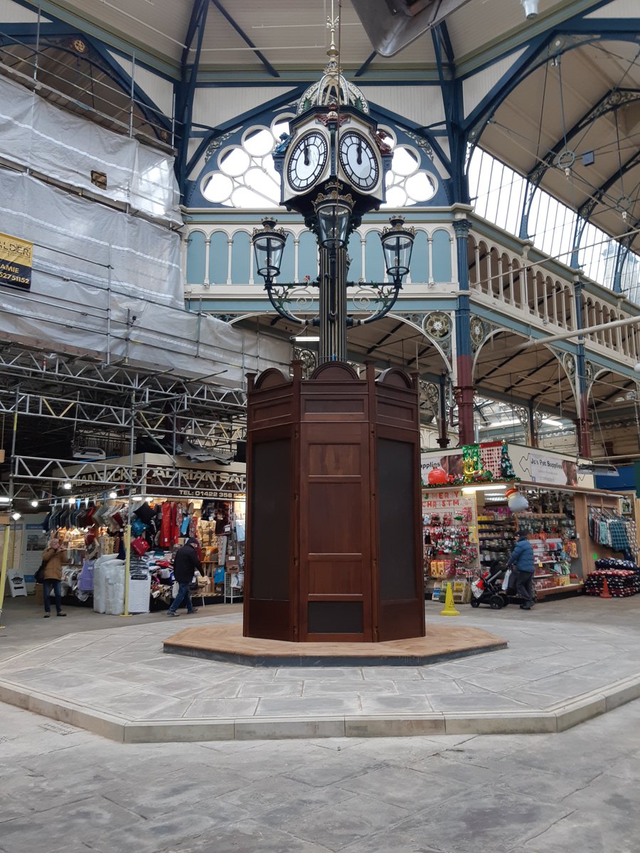 The #Halifax Borough Market Clock in all its glory!