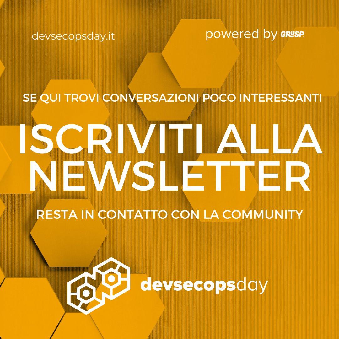 devsecopsdayit's tweet image. Le conversazioni qui sopra non sono più così interessanti? 

Iscriviti alla newsletter
📧devsecopsday.it/welcome/

Seguici su LinkedIn 
💼 bit.ly/3OKpz7c 

--- 
grusp.org | Miglioriamo l&apos;ecosistema dello sviluppo web.