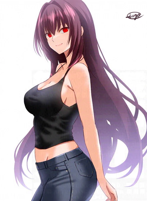 何気なく描いたのに自分でハマり過ぎて同人誌作っちゃった隣に住む美人でちょっとえっちなおねーさんなスカサハ師匠☆#今年も残りわずかなので今年一番ぶっ刺さった絵を自分で言う 