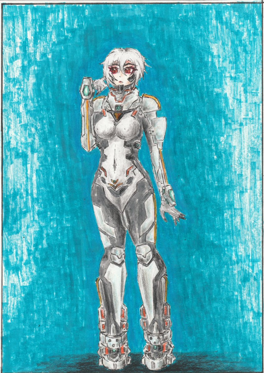 Domisan4's tweet photo. Crossover art. #muvluv #signalis #art https://t.co/hBVu0JobOm