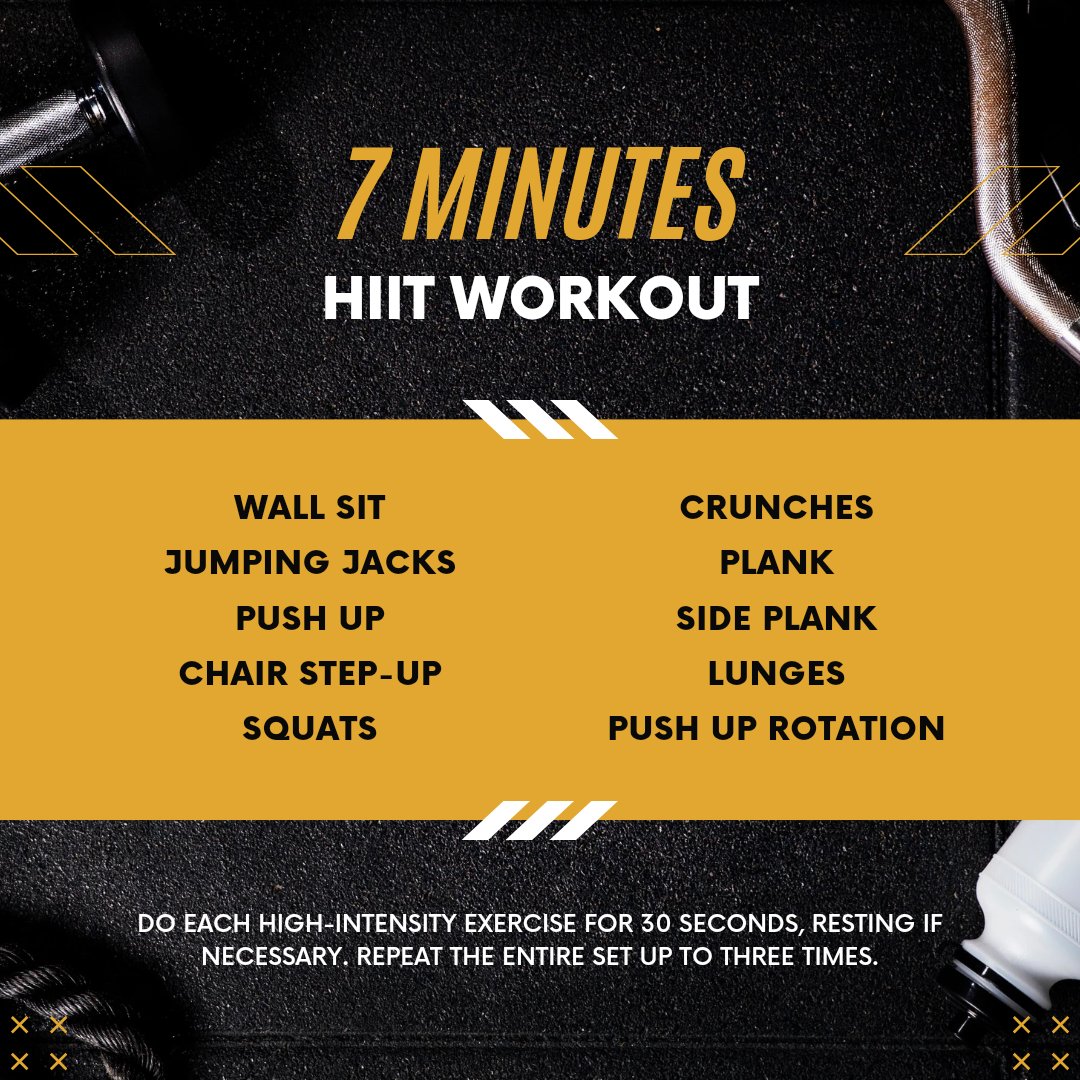 healthy_century's tweet photo. 7 minutes hit workout
#workout #exercise #hitworkout #workoutroutine #workouttips https://t.co/hcMBjvcYFG