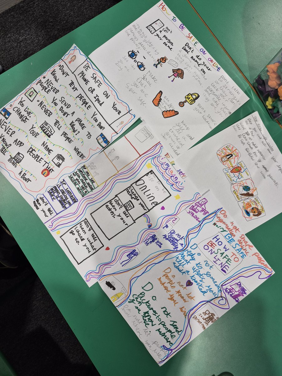 TPAYear3_4CN's tweet photo. In #TPAJigsaw, we looked at how we can stay safe online and created a poster for younger yeat groups. #TPAComputing @DeltaTheParks https://t.co/WAaRVpjyoT