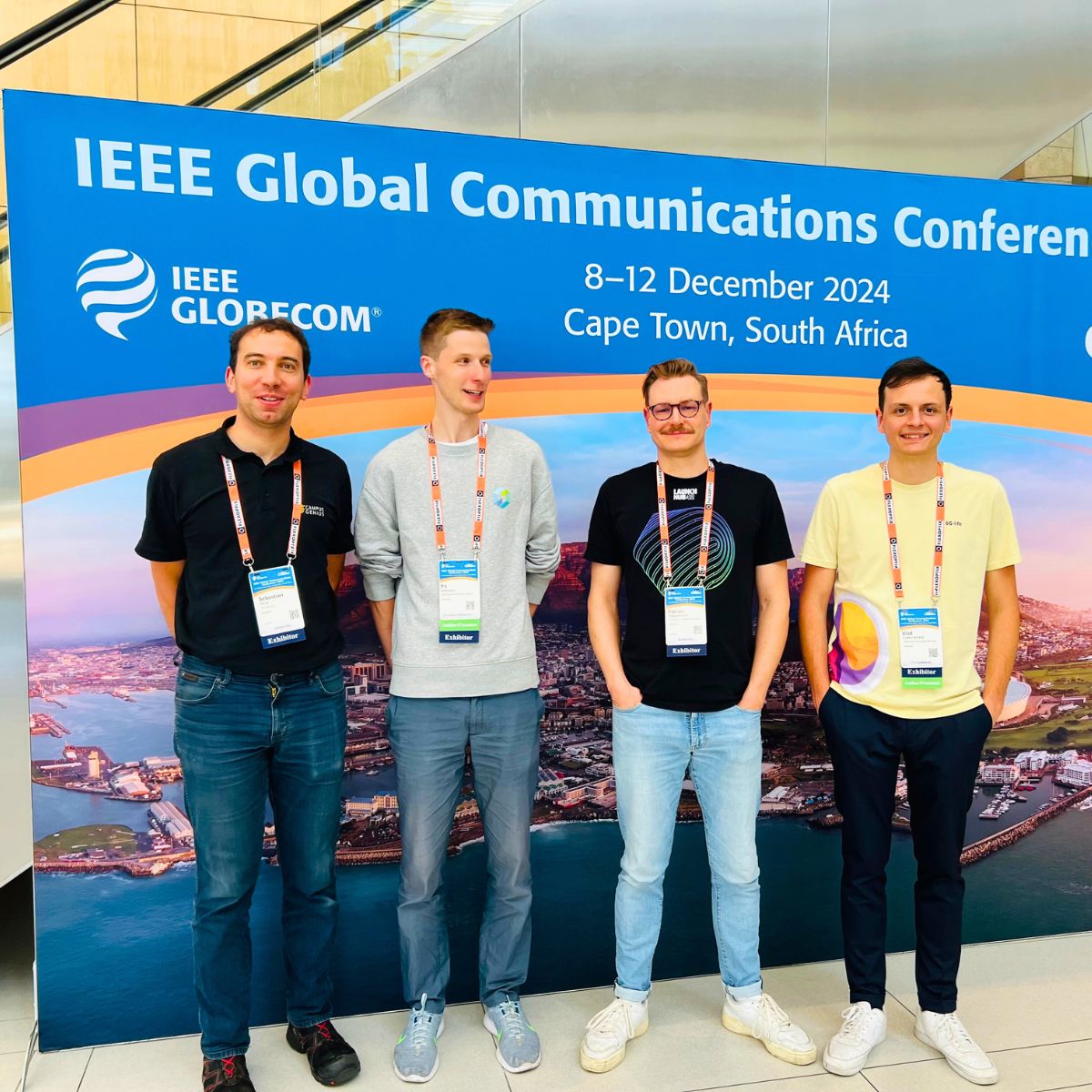 We are pleased to be part of this year's IEEE Globecom in Cape Town.

A special highlight: In collaboration with the xG-Incubator, we are showcasing two outstanding startups 
CampusGenius &amp; airpuls GmbH.

Visit us at our booth!

#IEEEGlobecom #Globecom2024 #IEEEGlobecom2024