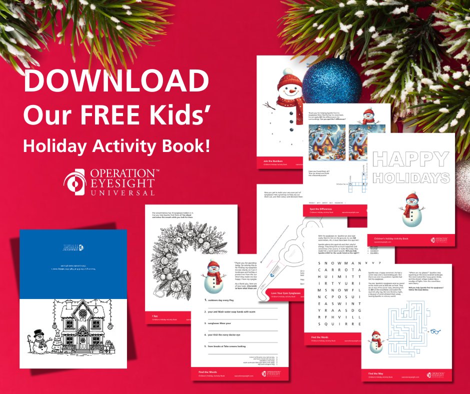 OpEyesight's tweet image. Download our FREE 9-page activity book for kids, filled with exciting games, puzzles, and colouring pages that also teach them about eye health. 
Get It Free Here: operationeyesight.com/giftofsight/#f…

#colouringbook #freeactivitybook #activitybook #GiftOfSight