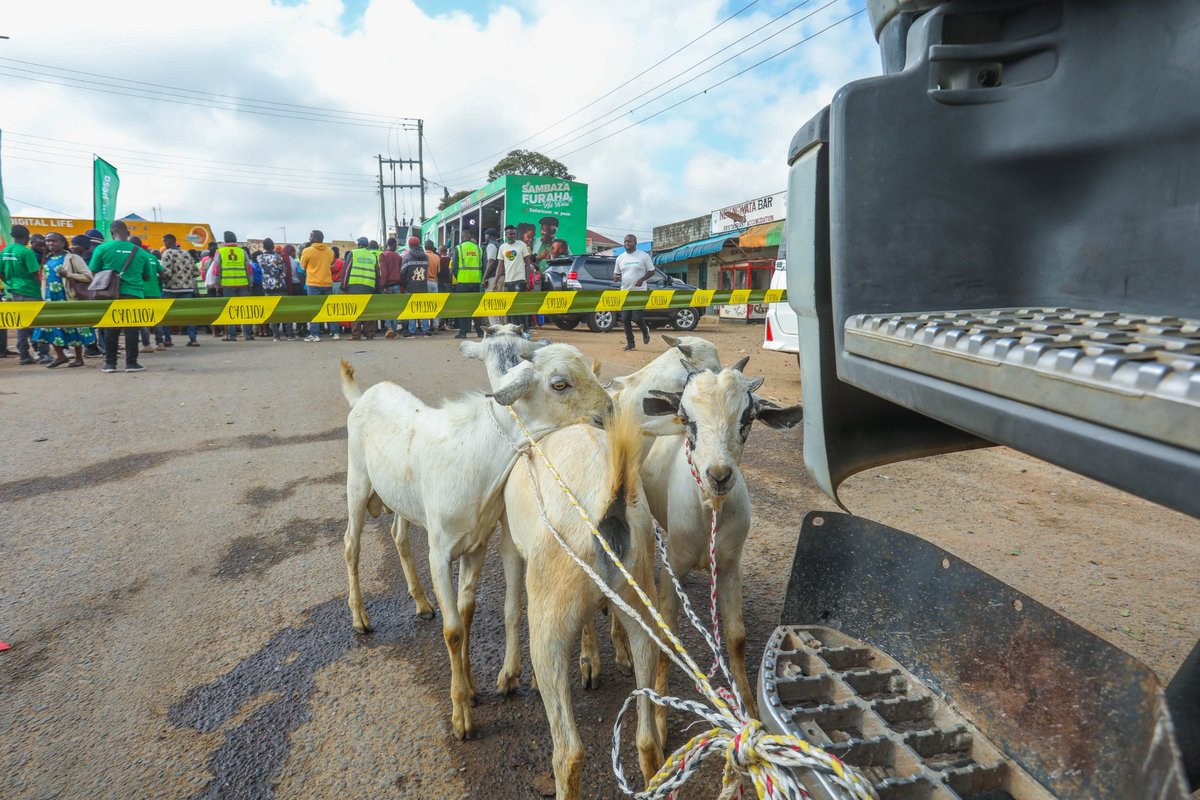 BarakaMore's tweet photo. Tuna #SambazaFurahaNaSafaricom this festive season. Leo the Safaricom caravan is in Machakos town, Kathiani, Kawethei, Kangundo, Tata, Joska and Kamulu. https://t.co/yQjYa7U2Qy