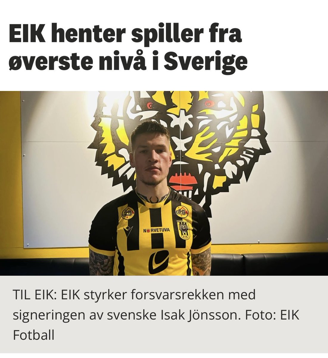 Gratulasjoner til Isak med kontrakt i EIK👍⚽️ ⁦<a href="/EndreEide/">Endre Eide</a>⁩ 👍 
#hghmanagement #scouting