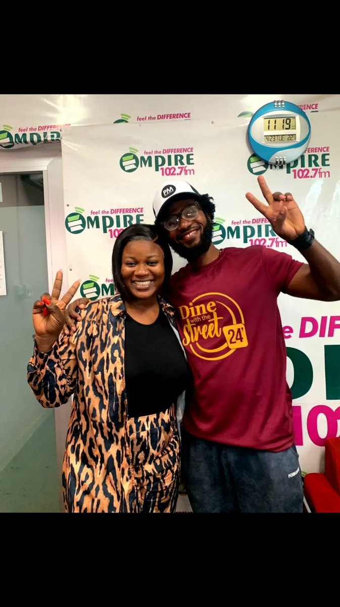 PmTheFinestMc's tweet photo. Herty, Thanks for having me on @empire1027fm 🙏🏿
#DineWithTheStreet24 💥
#PmFoundation #UpnessStill #Blaklaaa ❤️ https://t.co/rtZBC2N2Qh