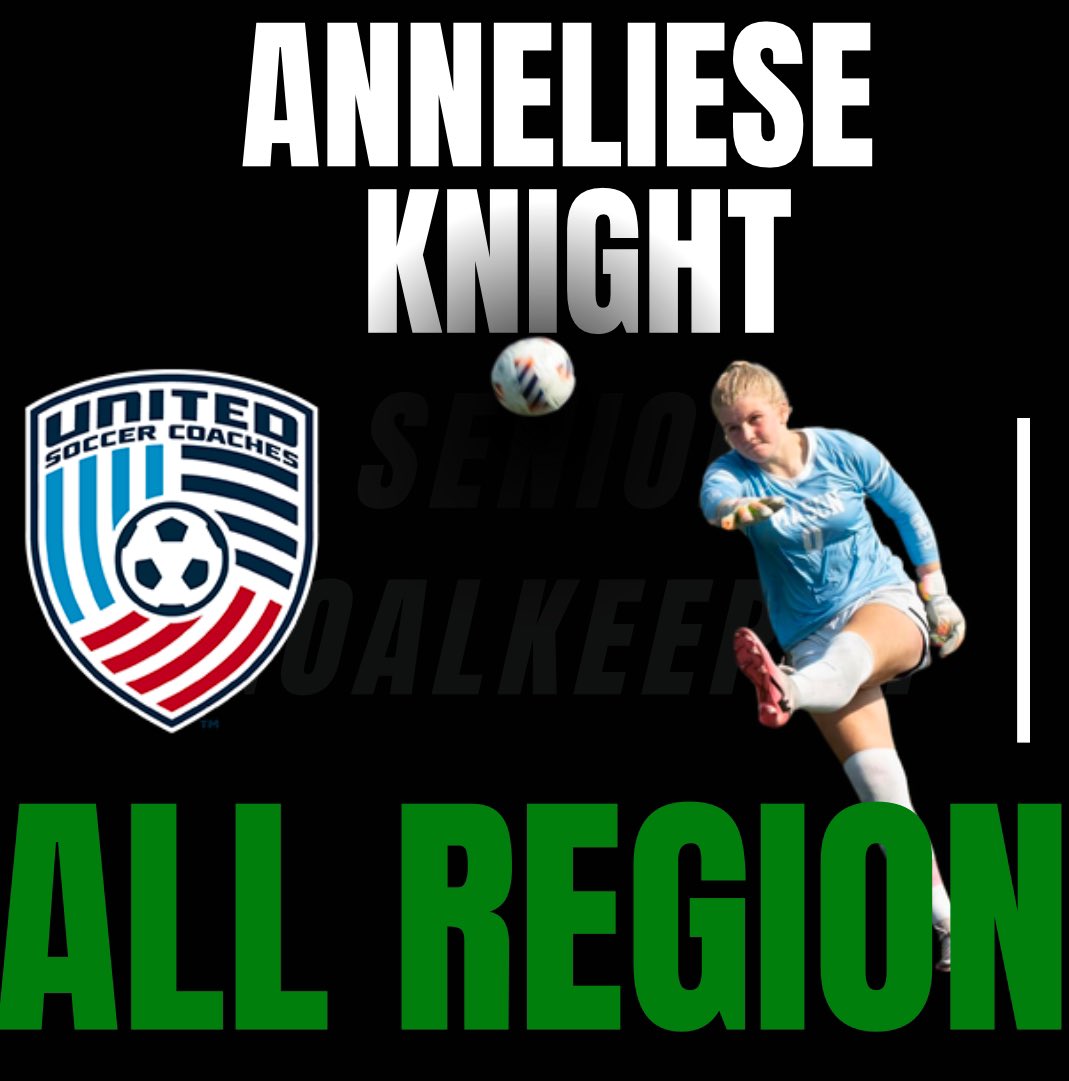 Our Senior Goalkeeper’s resume keeps getting longer! Join us in congratulating Anneliese Knight for earning United Soccer Coaches All Region! She was one of five goalkeepers to get this recognition!! Incredible!