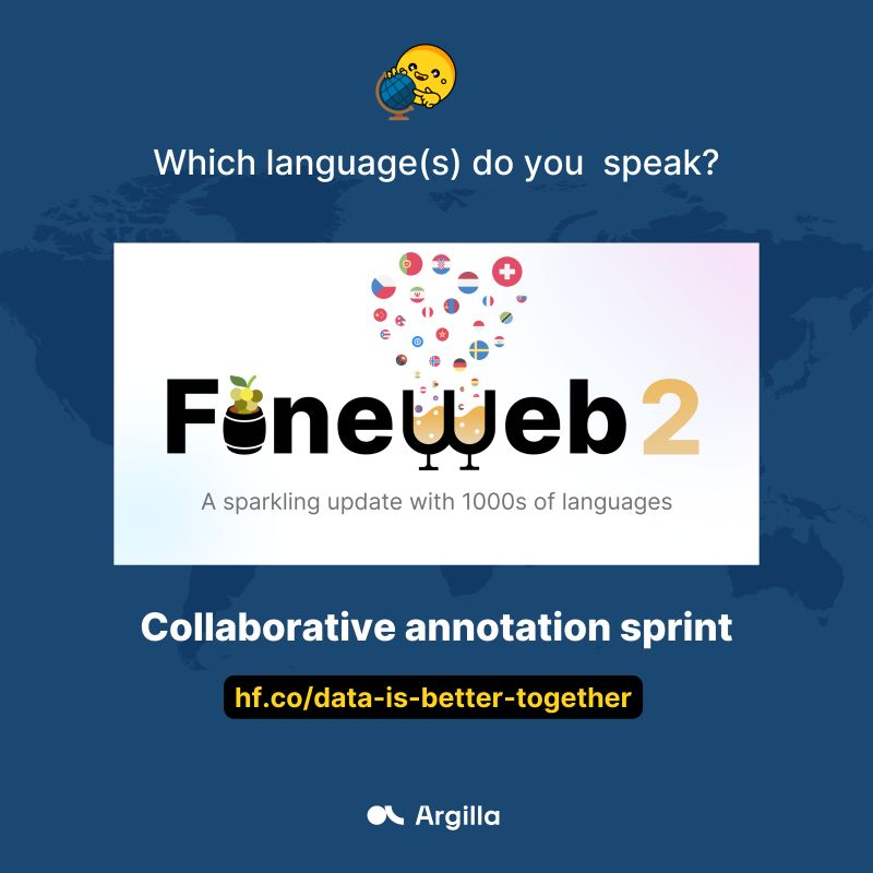 We have recently released 🥂 FineWeb2: a large pretraining dataset with 1000s of languages.

Today, we're launching a large community initiative to make it better: an annotation effort to classify the educational content of data in these languages, inspired by 📚 FineWeb-Edu.