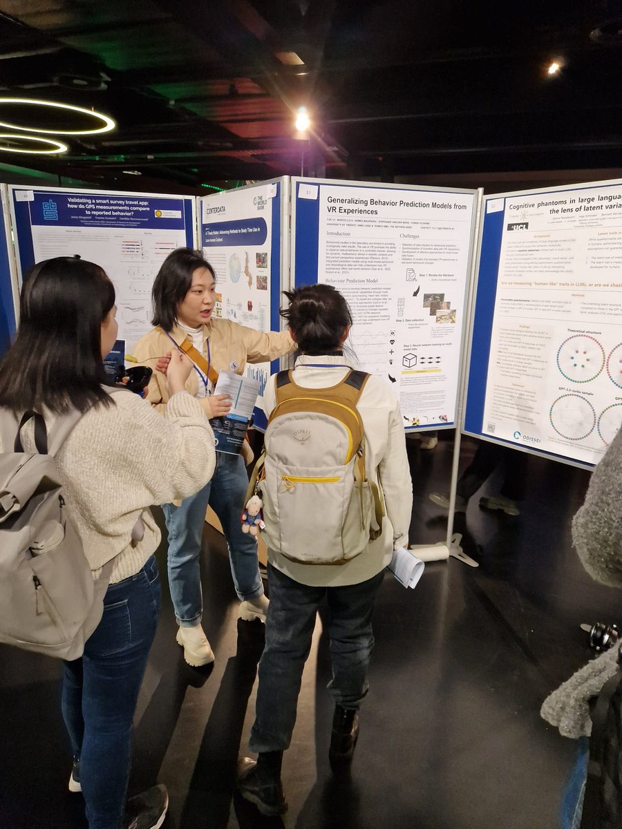We are at <a href="/ODISSEI_nl/">ODISSEI</a> conference, where computational social scientists gather to discuss cutting-edge methods &amp; ethics in social science research. Yue Li presented a poster highlighting the challenges of XR data analysis &amp; need for tailored models for accurate beh predictions.