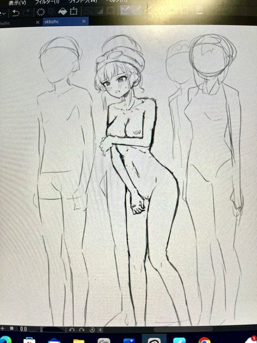 ラフだけチラ見せ 