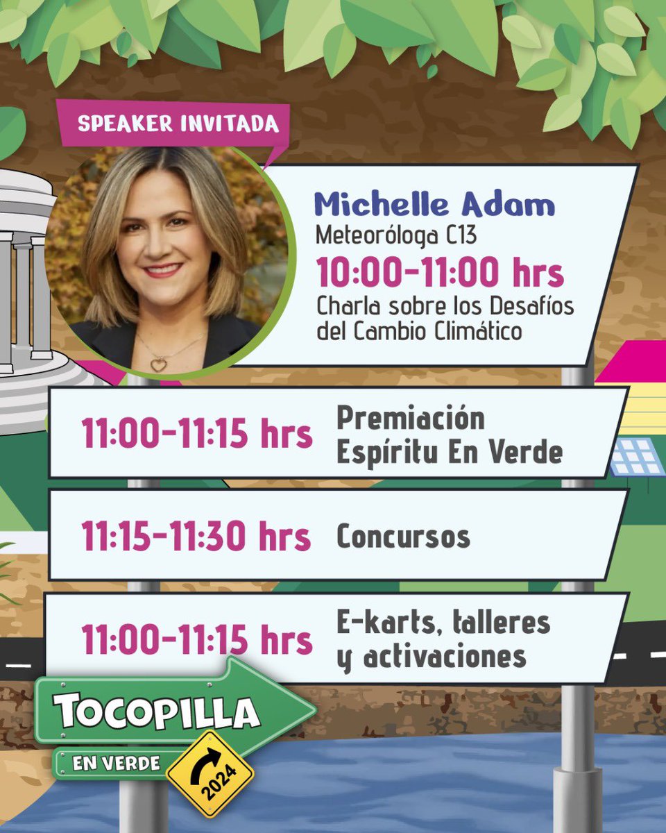VerdicalCL's tweet photo. 📢 ¡Mañana se viene el Tocopilla en Verde! 🍃😁 

Una gran actividad donde tendremos una feria de emprendimiento, innovación, medio ambiente y patrimonio. Además de la visita de la destacada meteoróloga de Canal 13, Michelle Adam, con su charla sobre cambio climático. 🙌🏻

(Hilo) https://t.co/ITg9Ts8mde