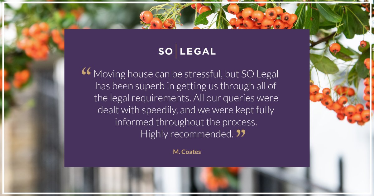 SOLegalUK's tweet image. Moving house is stressful enough! Our conveyancing team ensures the legal side runs smoothly, keeping you informed and handling queries swiftly — just like we did for this client.

#conveyancing #propertylaw #movinghouse #clientfeedback #testimonial #conveyancers