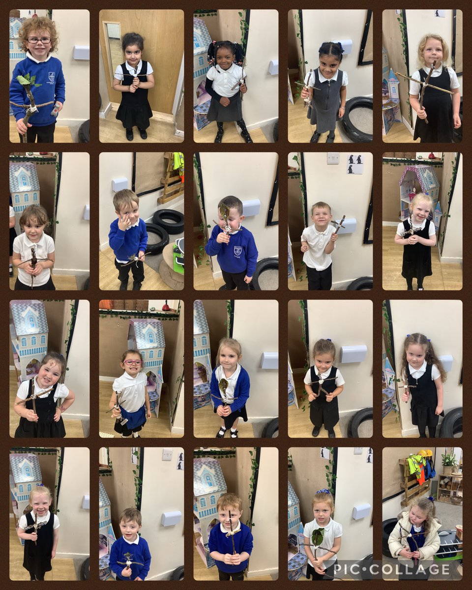 We made our own stick man to celebrate our Talk through Story book- Stick man.