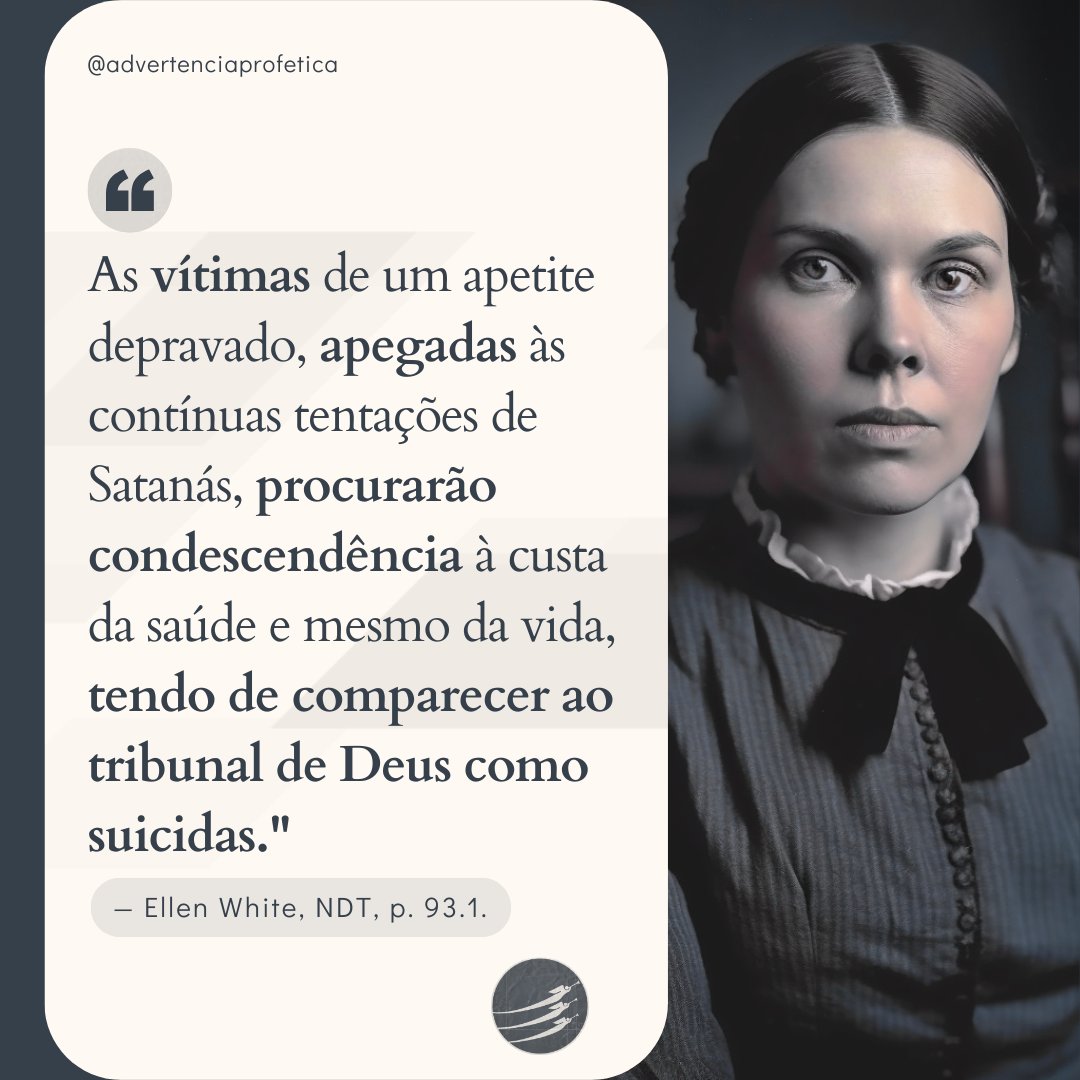 Muitos se permitiram ser dominados pelo hábito por tão longo tempo que se tornaram escravos do apetite. Não têm coragem moral para resignar-se e suportar o sofrimento por algum tempo através da restrição e negação do paladar, a fim de vencer o vício. | NDT 93.1.