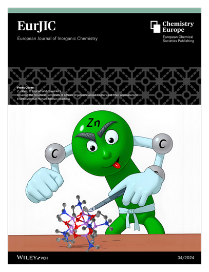 Chemistry Europe (@chemeurope) on Twitter photo #EurJIC #OnTheCover Unveiling the Structural Complexity of Lithium Organozinc Alkoxo Clusters and their Applications to Enantioselective Michael Addition(Capriati, etal) doi.org/10.1002/ejic.2… <a href="/EvaHeviaGroup/">Prof Hevia 🇺🇦</a> <a href="/Capriati_V/">Vito Capriati</a> <a href="/409Lab/">Capriati_Lab409</a> <a href="/unibait/">Uniba.it Aldo Moro</a> @farmauniba • onlinelibrary.wiley.com/doi/10.1002/ej… #EurJIC #OnTheCover Unveiling the Structural Complexity of Lithium Organozinc Alkoxo Clusters and their Applications to Enantioselective Michael Addition(Capriati, etal) doi.org/10.1002/ejic.2… <a href="/EvaHeviaGroup/">Prof Hevia 🇺🇦</a> <a href="/Capriati_V/">Vito Capriati</a> <a href="/409Lab/">Capriati_Lab409</a> <a href="/unibait/">Uniba.it Aldo Moro</a> @farmauniba • onlinelibrary.wiley.com/doi/10.1002/ej…
