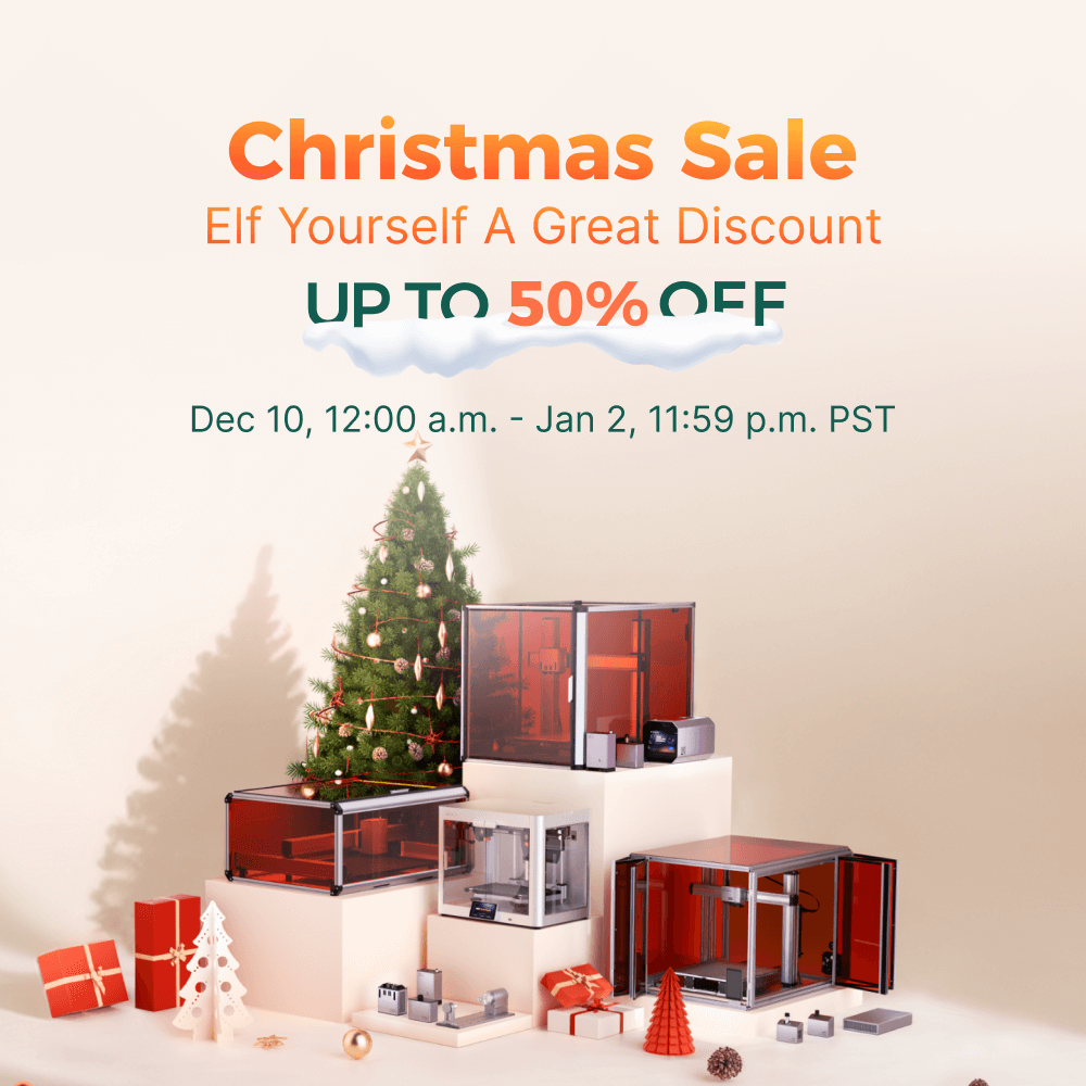 snapmaker's tweet photo. 🎄Snapmaker's Christmas Sale—Up To 50% Off!
Last savings of 2024!🚨Unwrap your great discounts with our 30-Day Price Guarantee today!🛒

Shop Christmas Gifts now before it's too late!
🏬US Store:
https://t.co/u50zhIQoUB
🏬EU Store:
https://t.co/9gZiRkS7fy
🏬Global Store:
https://t.co/XYxxclL8fV

🎅Find more creative and interesting events in Snapmaker's Home Alone Christmas:
https://t.co/v48mFSMnX9

#Snapmaker #3dprinting #3dprinter #laserengraving #cnccutting #sale #christmas #giftideas #diy #maker