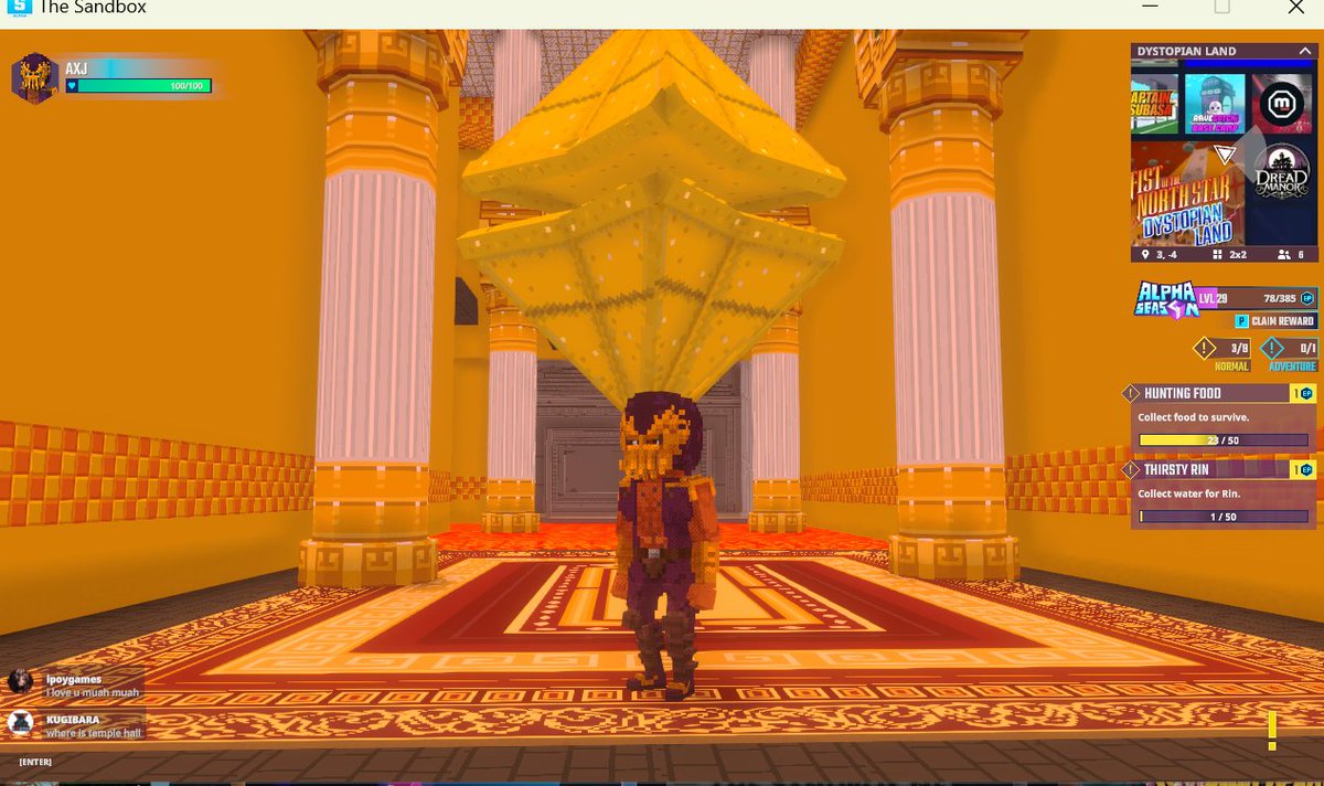Exploring the mystical Temple Hall in Dystopian Land in <a href="/TheSandboxGame/">The Sandbox</a>. Ancient secrets or future tech? You decide! 🏛️🔮 register-landings.sandbox.game/alphaseason4-s… #TheSandbox #AlphaSeason4 #AS4SocialChallenge