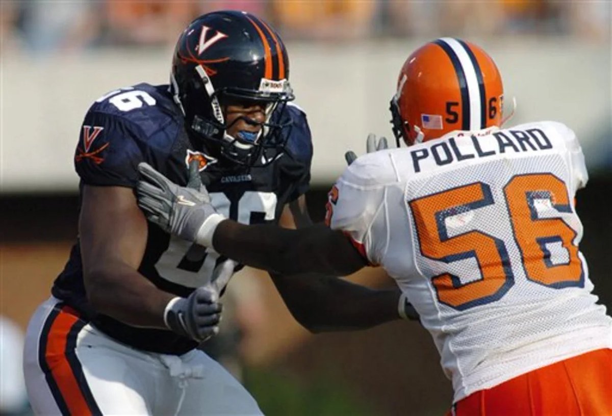 PureACCFootball's tweet photo. Happy 41st birthday to #Virginia legend D'Brickashaw Ferguson 🎊

🏅First-team All-American
🏅2× First-team All-ACC

👕Virginia Cavaliers Jersey No. 66 retired #ACC https://t.co/sPDu47gJ3Y