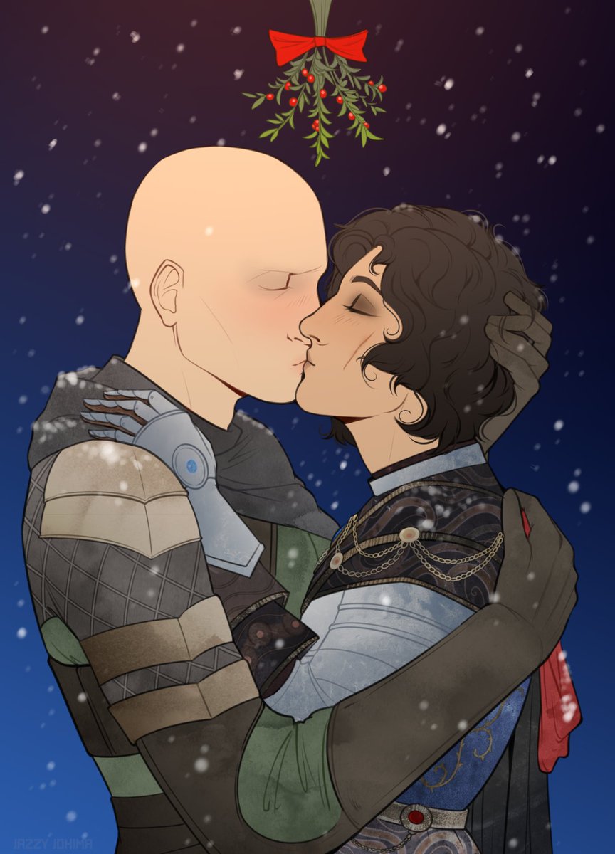 LenaTHG's tweet photo. Mistletoe kiss in the snow ❄💙
By @johima8, thank you! https://t.co/FMzFw6cglP