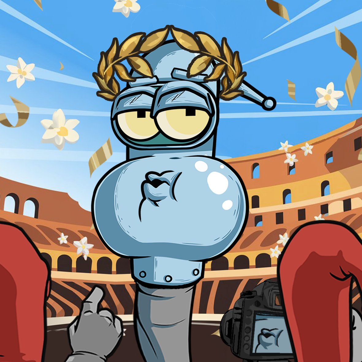 wormfare's tweet image. Wender won the hearts 💕 of our players 🪱 and became a favorite of the majority.

With his head held high👑 he is ready to punch his enemies in the face🩼

#wormup #wormfare #slap