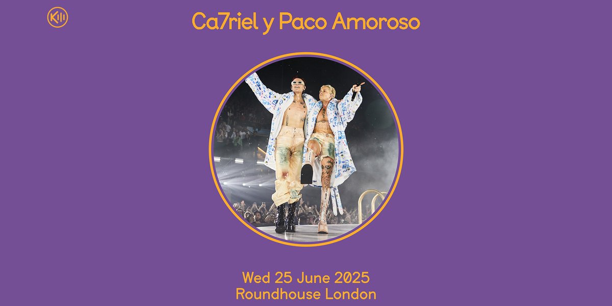 Kili Presents New Music Gigs & Festivals (@kilipresents) on Twitter photo NEW SHOW! @ca7rielypacoamoroso have added a new London date at <a href="/roundhouseldn/">Roundhouse</a> on June 25th! Tickets are on sale now via link in bio! NEW SHOW! @ca7rielypacoamoroso have added a new London date at <a href="/roundhouseldn/">Roundhouse</a> on June 25th! Tickets are on sale now via link in bio!