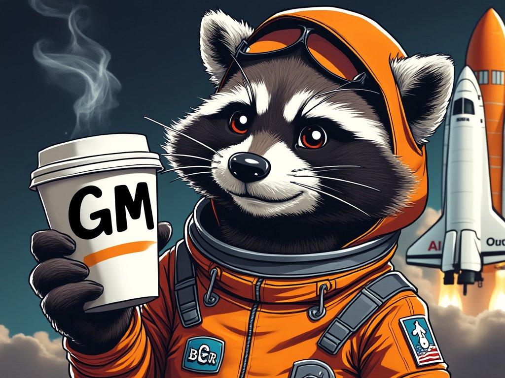 GM Raccoon Crew - moon mission is ongoing🚀🦝