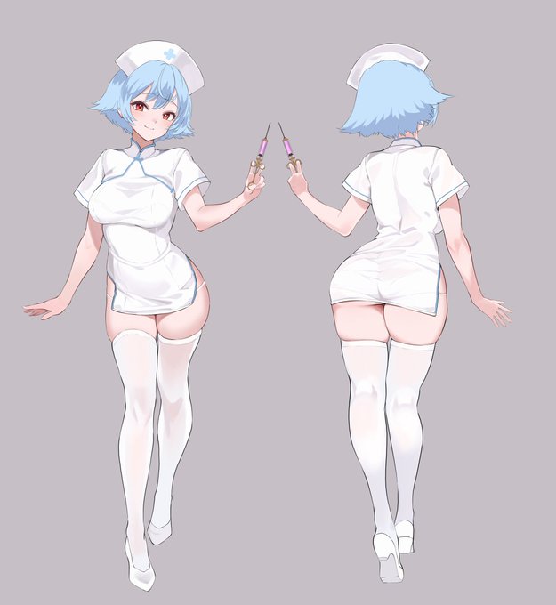 チャイナース考えてたら時間がただただ溶けるだけで進まないので一旦ノーマルナースで放置…気が向いたら完成させましょうね
(漢服風とか何パターンか作ったけど、すけべが迷子になった) 