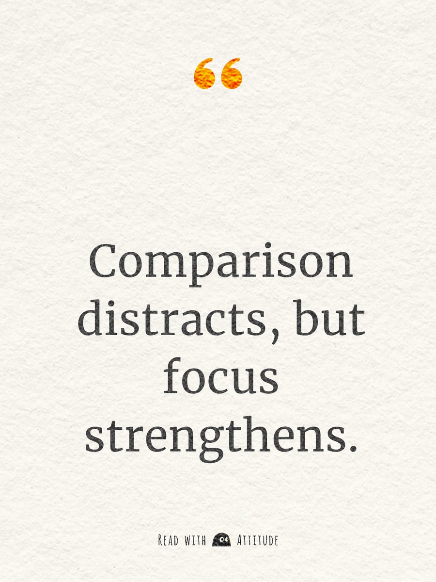 CuboxHQ's tweet photo. π‘ X Quotes: Comparison distracts, but focus strengthens.
#Cubox #Reading #PersonalGrowth https://t.co/u7xecuJuGk